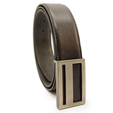 Men's Leather Flat Buckle Belt | Paris Collection