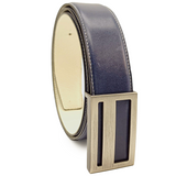 Men's Leather Flat Buckle Belt | Paris Collection