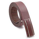 Men's Leather Flat Buckle Belt | Vito Collection