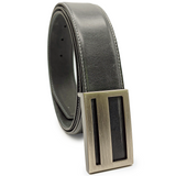 Men's Leather Flat Buckle Belt | Paris Collection