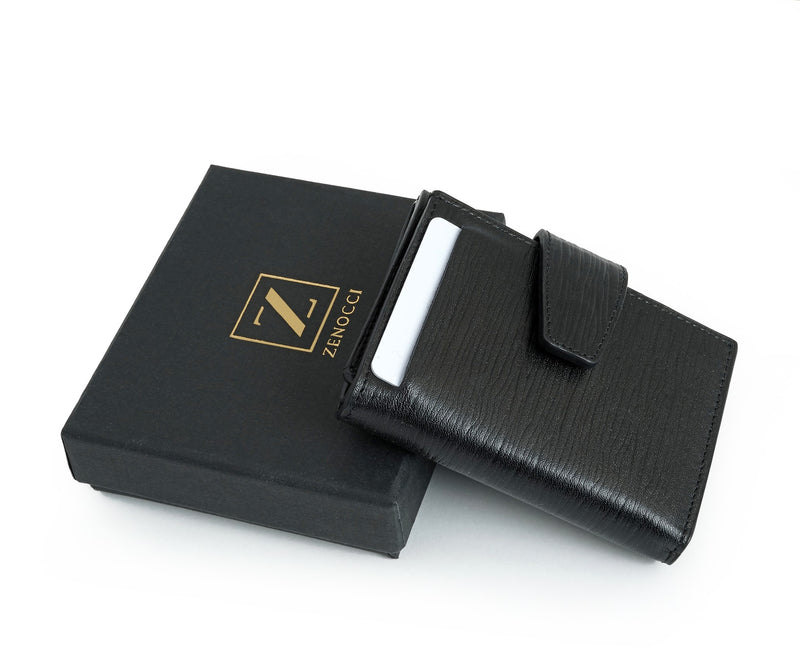 Full-Grain Leather Wallet RFID Protected