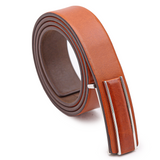 Men's Leather Flat Buckle Belt | Vito Collection